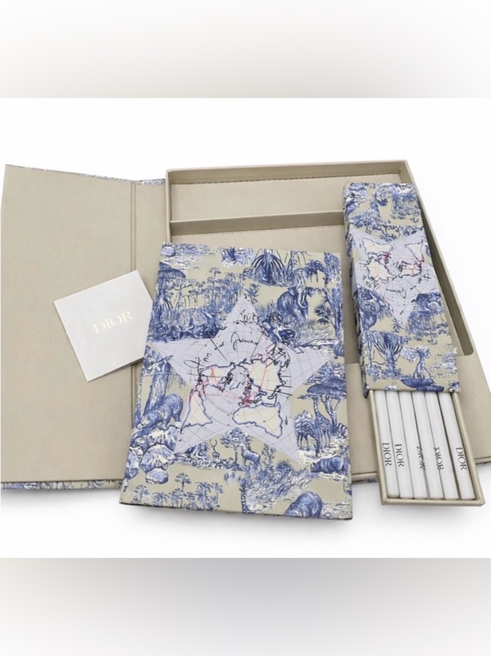 Dior Limited Edition Around The World Stationary Set - Notebook And Pencils - Picture 3 of 5